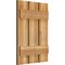 Ekena Millwork Spaced Board-n-Batten Shutters, Rough Sawn Western Red Cedar, 17 1/8W x 24H, PR RBS06S17X024RWR - alternate 5